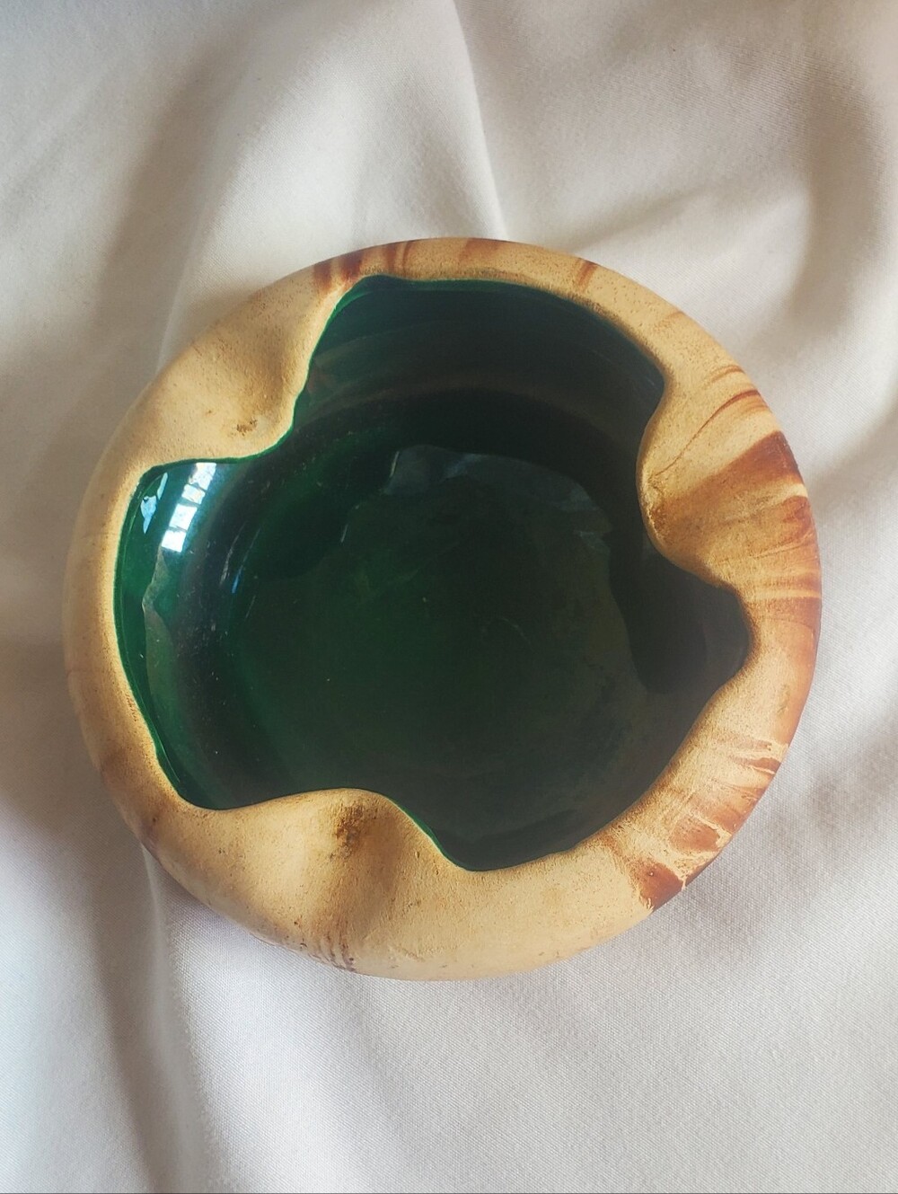 Nemadji Vtg Rocky Mountain #213 Handmade MCM Retro Pottery Ashtray Trinket Bowl